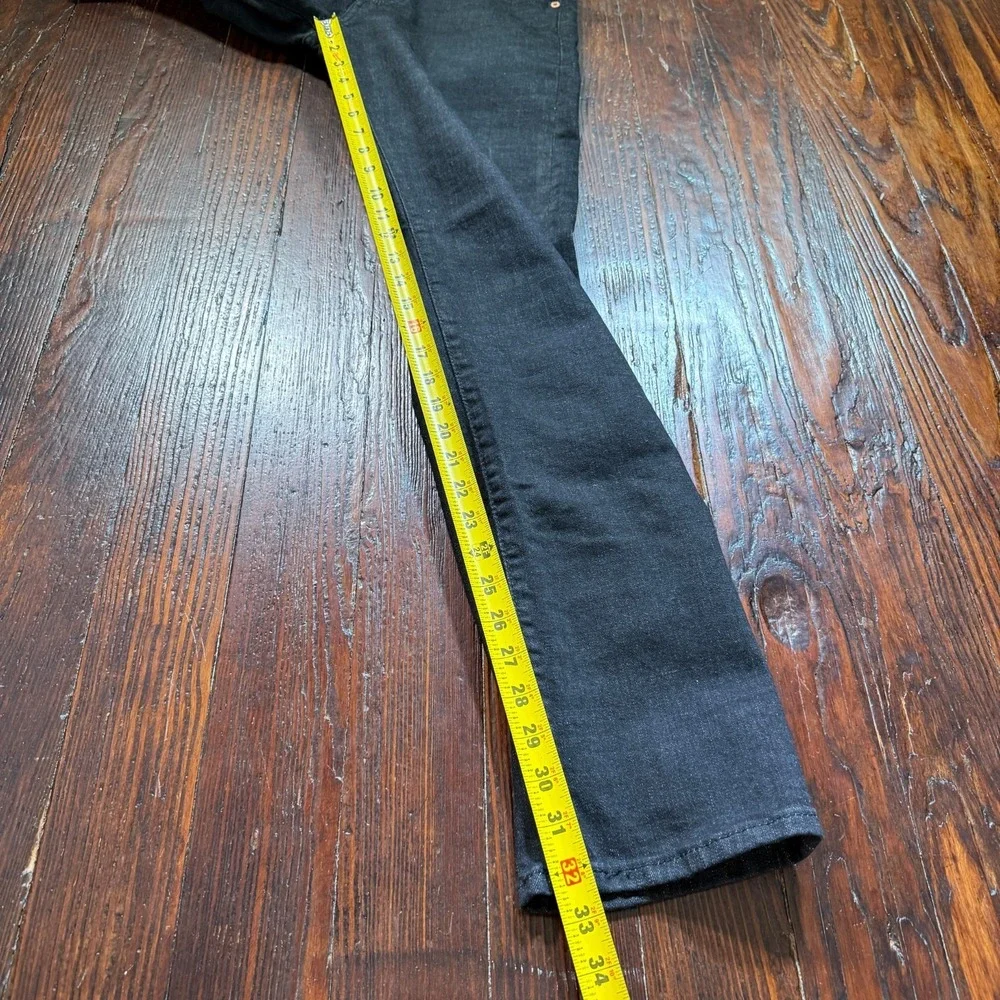 Levis 501 Jeans Mens 29x34 Black‎ Stretch Straight Leg Button Fly NWT